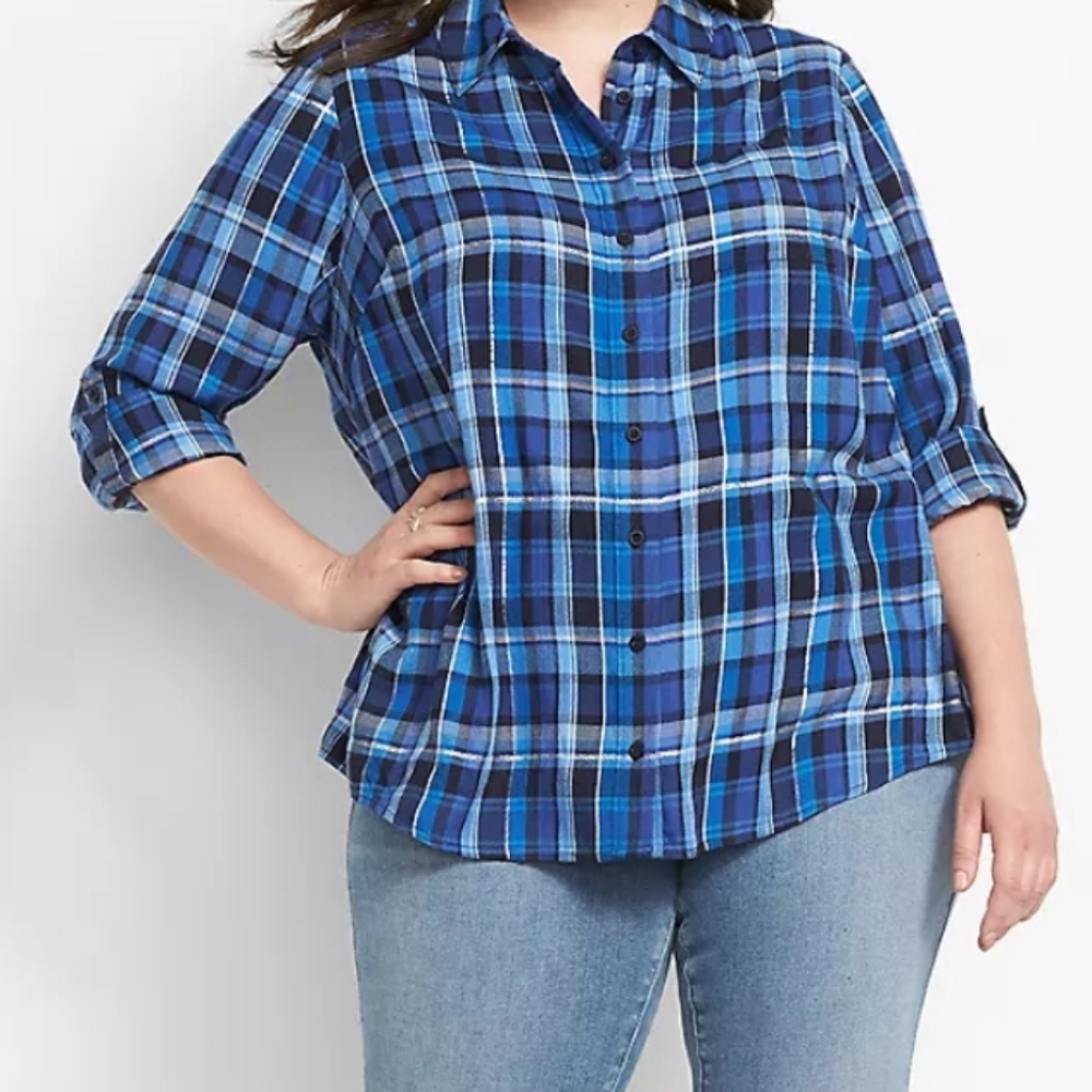 Blue flannel shirt